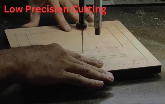 Manual Die Wood Cutting by saw machine