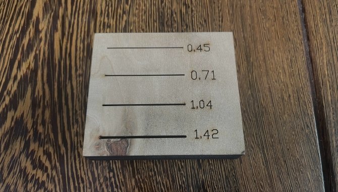 laser die cutting machine sample