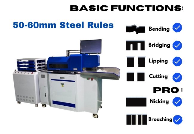 die blade bending machine with broaching