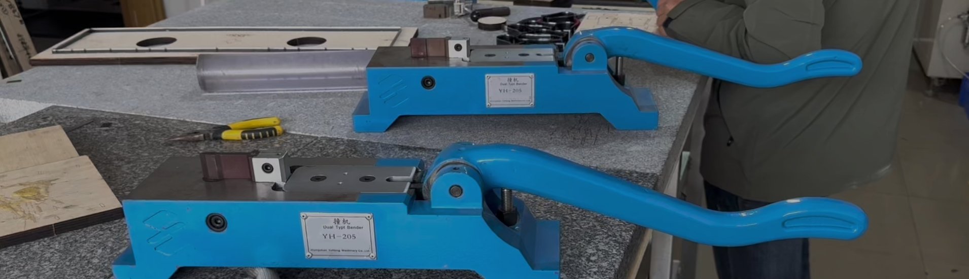 manual rule bending machine banner