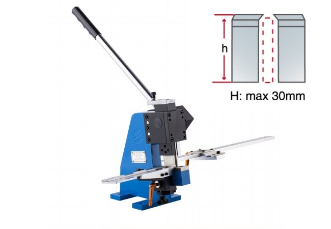 European type dual lipping steel rule cutter